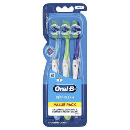 Oral B Toothbrush Complete 5 Way Clean Soft 3 Pack - GimmeNow