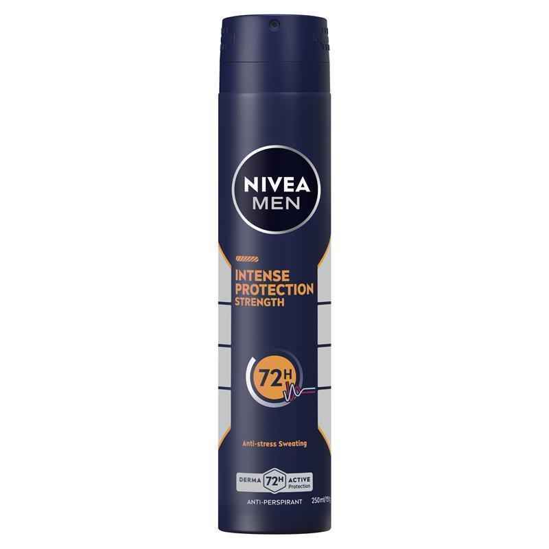 NIVEA MEN Deodorant Aerosol Intense Protection Strength 250ml