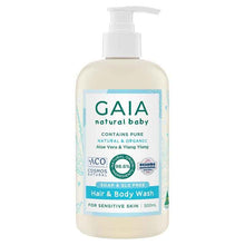 Gaia Natural Baby Hair & Body Wash 500ml