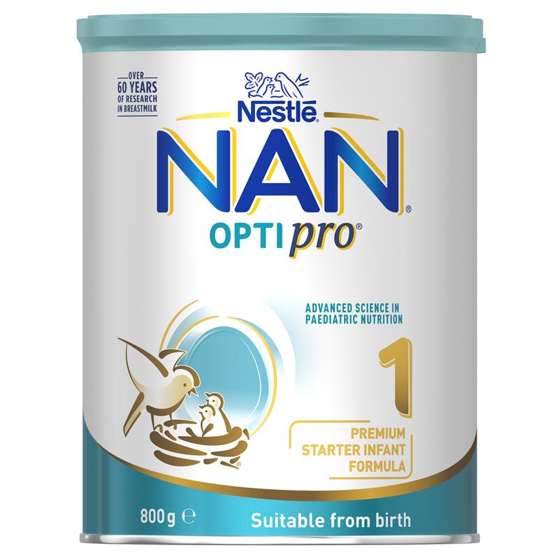 Nestle NAN OPTIPRO 1 Premium Starter Baby Infant Formula Powder, From Birth – 800g