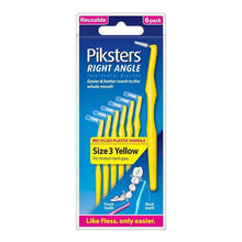 Piksters Interdental Brushes Right Angle Size 3 Yellow 6 Pack