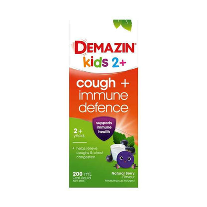 Demazin Kids 2+ Cough + Immune Defence 200ml