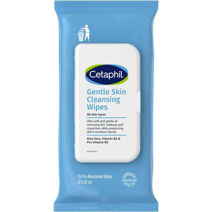 Cetaphil Gentle Skin Cleaning Wipes 25 Pack