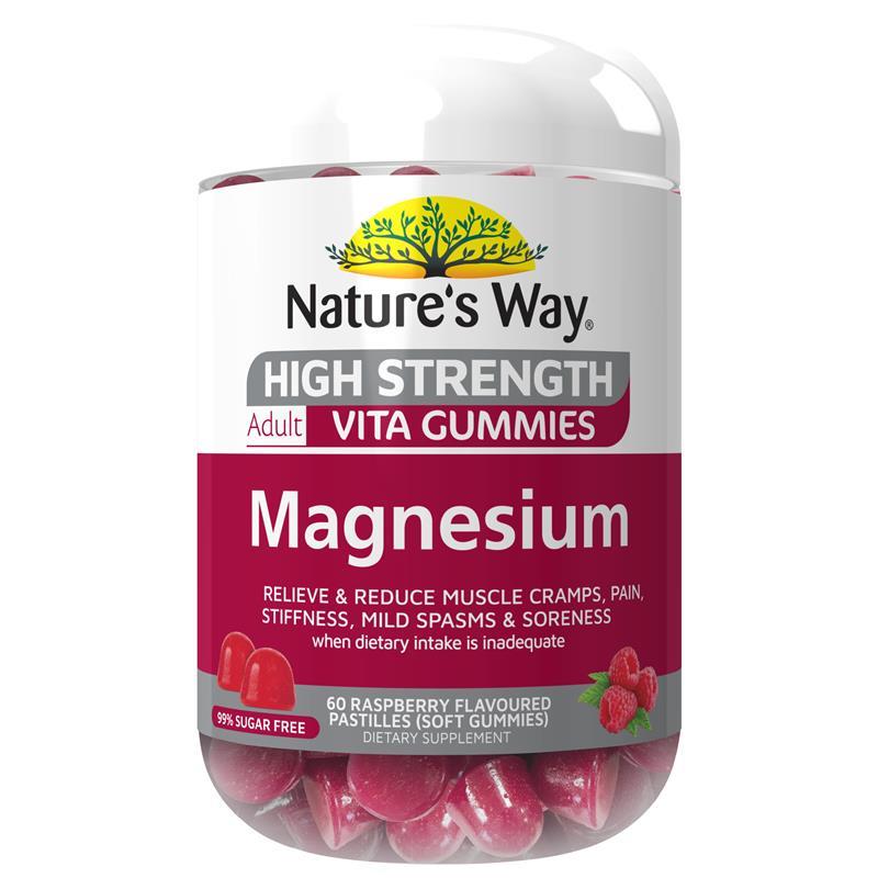 Nature's Way Adult Vita Gummies High Strength Magnesium 60 Pastilles