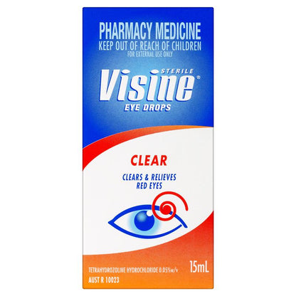 Visine Clear Eye Drops 15mL