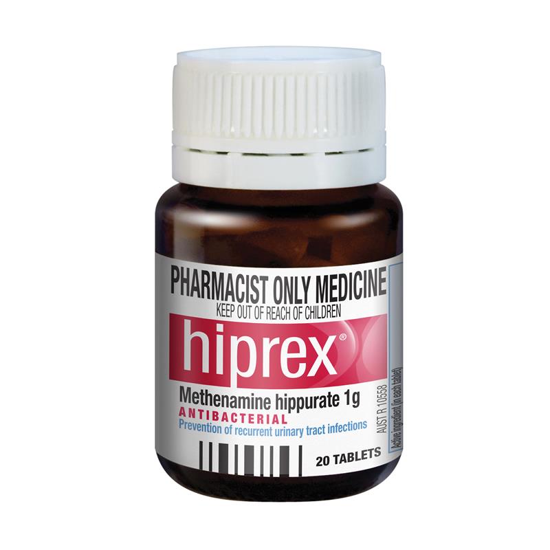 Hiprex Urinary Tract Antibacterial Tablets 20 (S3)