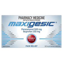 Maxigesic Double Action Combination Pain Relief 12 Tablets