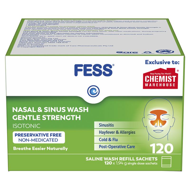 Fess Nasal & Sinus Wash 120 Sachets