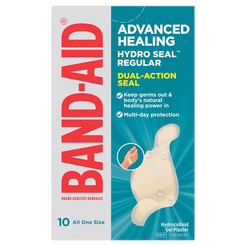 Band-Aid Advanced Healing Hydro Seal Gel Plasters Regular 10 Pack - GimmeNow