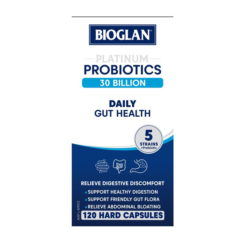 Bioglan Platinum Probiotics Daily 30 Billion 120 Capsules