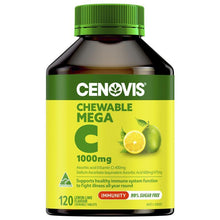 Cenovis Chewable Mega Vitamin C 1000mg Lemon Lime 120 Tablets - GimmeNow