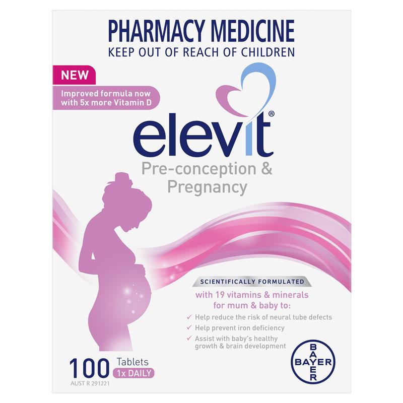 Elevit Pre-conception & Pregnancy 100 Tablets