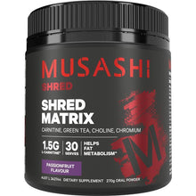 Musashi Shred Matrix Powder Passionfruit 270g