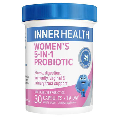 Inner Health Women's 5-in-1 Probiotic 30 Capsules