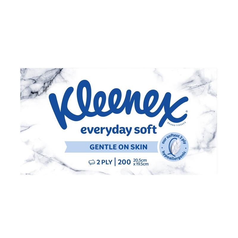 Kleenex Everyday Facial Tissues 200 Pack