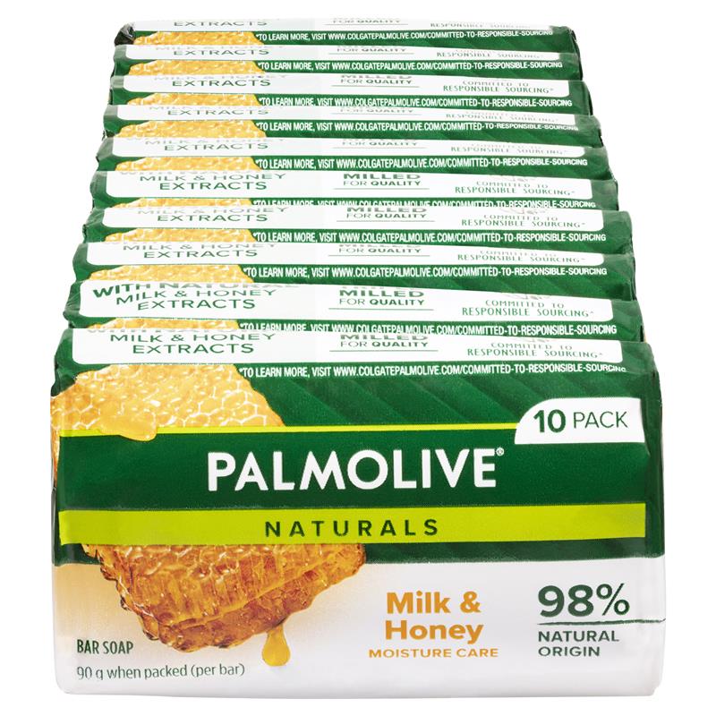 Palmolive Naturals Replenishing Bar Soap Milk & Honey 10 x 90g