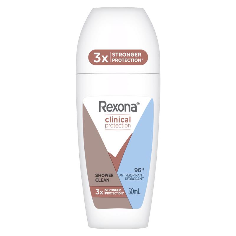 Rexona Women Clinical Protection Antiperspirant oll On Shower Clean 50ml