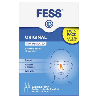 Fess Nasal Spray Twin Pack 150ml (2 x 75mL) - GimmeNow
