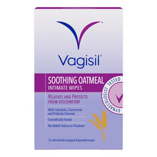 Vagisil Soothing Oatmeal Wipes 12pk