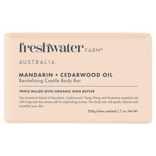 Freshwater Farm Australia Mandarin + Cedarwood Oil Revitalising Body Bar 200g