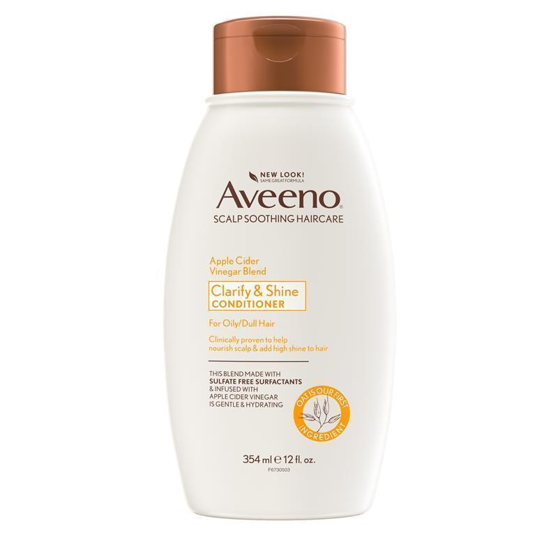 Aveeno Apple Cider Vinegar Clarifying Conditioner for Dull Hair 354mL - GimmeNow