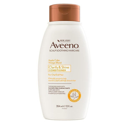 Aveeno Apple Cider Vinegar Clarifying Conditioner for Dull Hair 354mL - GimmeNow