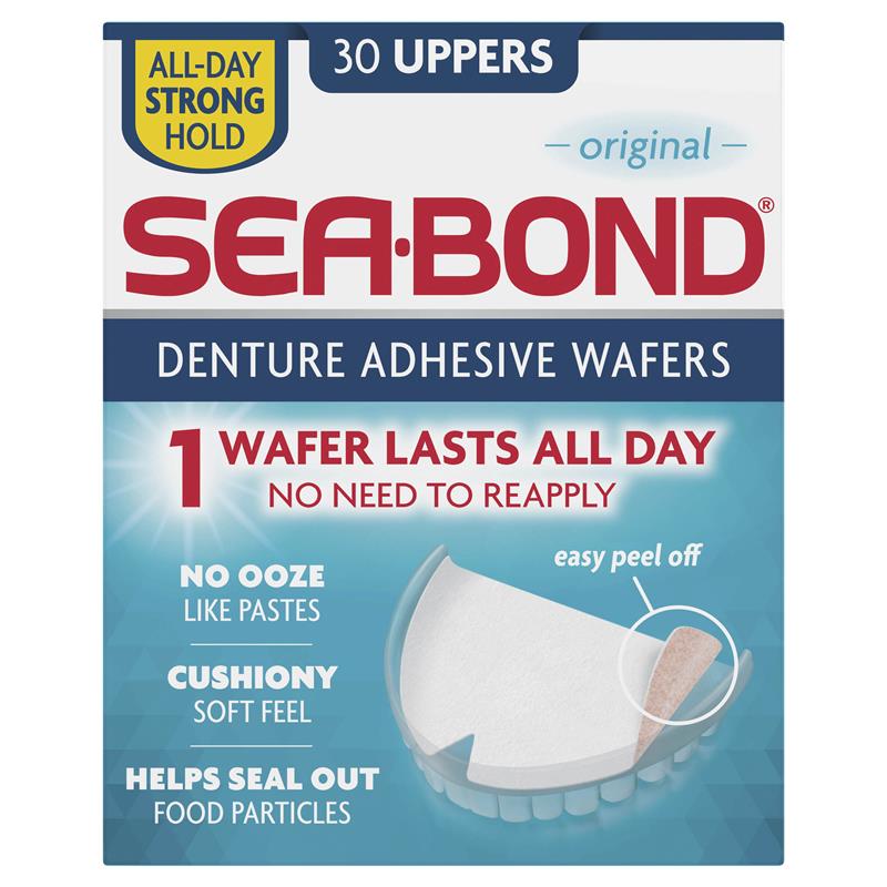 Sea Bond Denture Adhesive Uppers 30