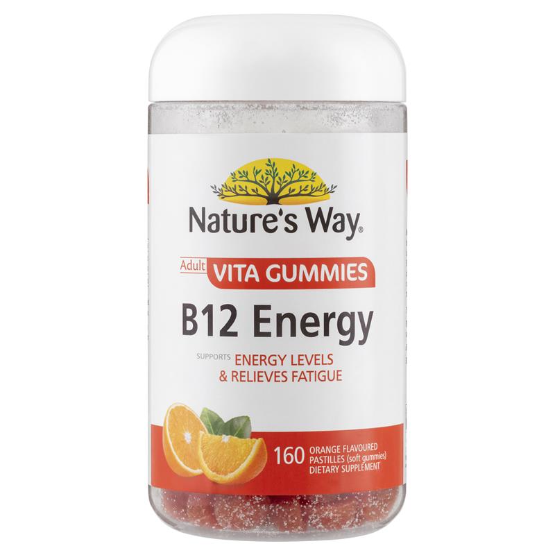 Nature's Way Adult Vita Gummies B12 Energy 160 Gummies Exclusive Size