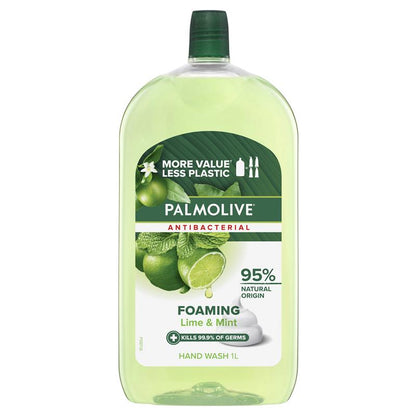 Palmolive Foaming Antibacterial Hand Wash Lime & Mint Refill & Save 1L