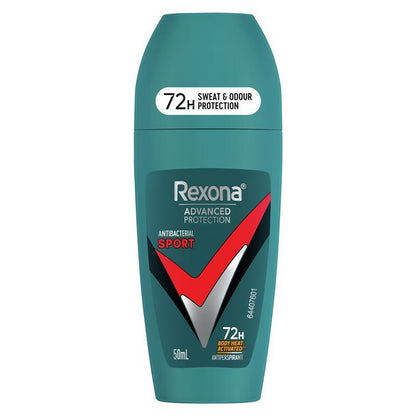 Rexona Men Advanced Antiperspirant Roll On Antibacterial Sport 50ml