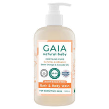 Gaia Natural Baby Bath & Body Wash 500ml Pump