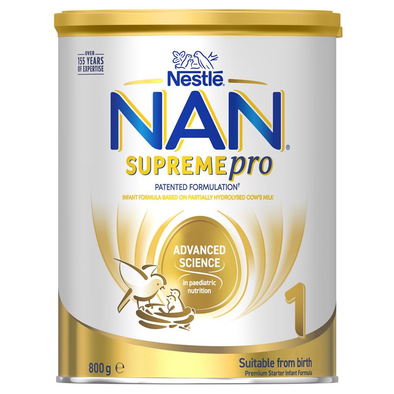 Nestle NAN SUPREMEpro 1 Premium Infant Formula for Newborns Suitable from Birth 800g