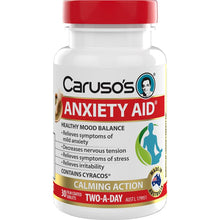 Carusos Anxiety Aid 30 Tablets