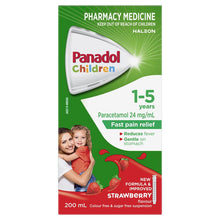 Panadol Children 1-5 Years Suspension Fever & Pain Relief Strawberry Flavour 200ml