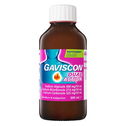 Gaviscon Dual Action Liquid Heartburn & Indigestion Relief 300ml
