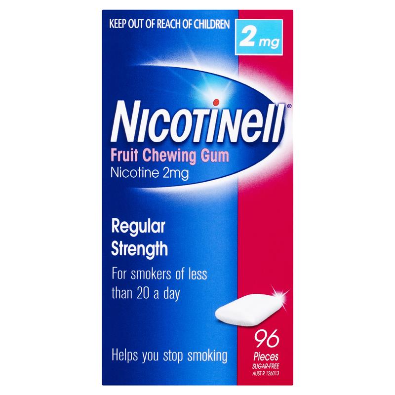 Nicotinell Chewing Gum 2mg Fruit 96
