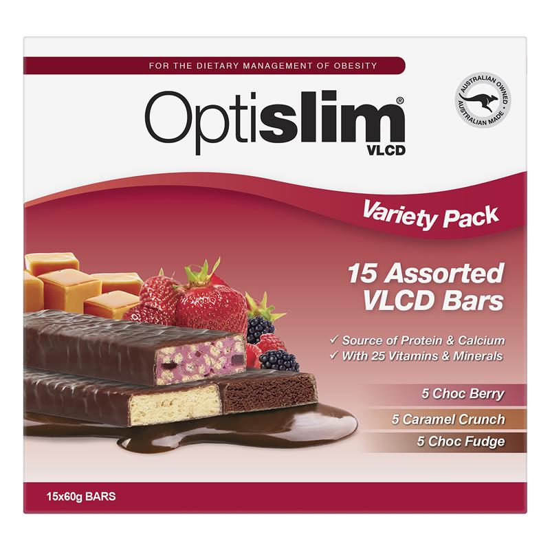 Optislim VLCD Bars Variety 60g 15 Pack