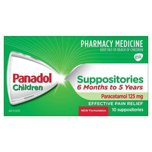 Panadol 125mg 6 Months - 5 Years 10 Suppositories