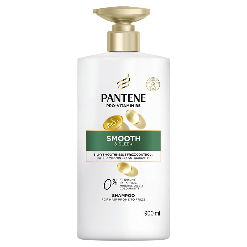 Pantene Smooth & Sleek Shampoo 900ml