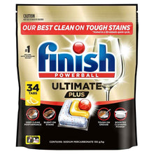 Finish Ultimate Plus Dishwashing Tablets Lemon 34 Pack