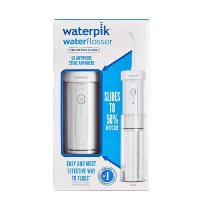 Waterpik Cordless Slide Travel Water Flosser White