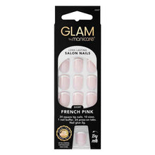 Glam By Manicare Press On Nails French Pink Short Square French Kit
