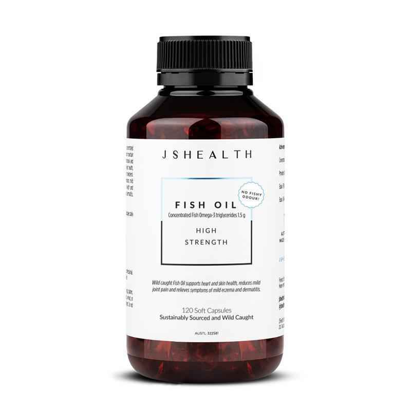 JSHEALTH Fish Oil + 120 Capsules