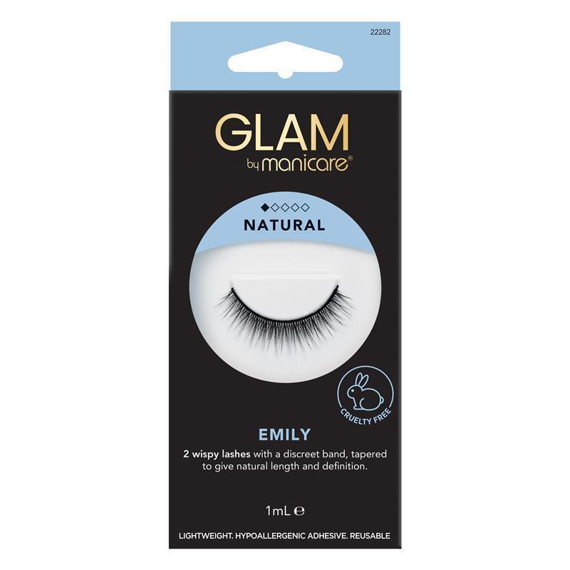 Glam By Manicare Emily Lashes Natural
