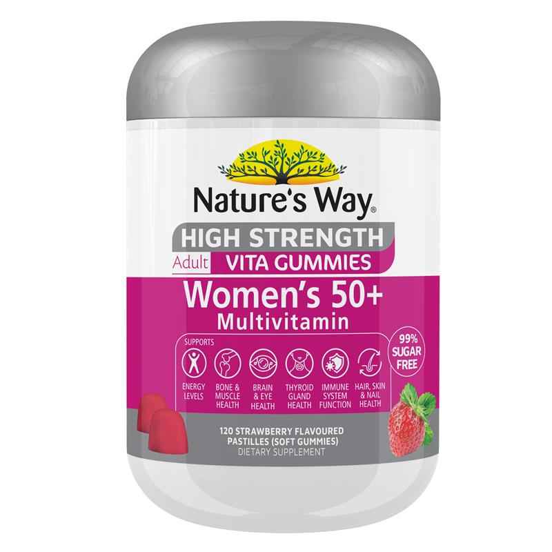 Nature's Way Adult Vita Gummies High Strength Women's 50+ 120 Gummies Exclusive Size
