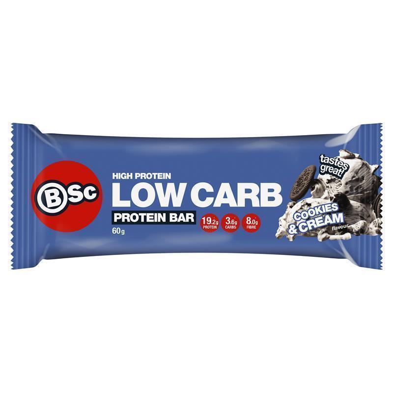BSc High Protein Low Carb Bar Cookies & Cream 60g
