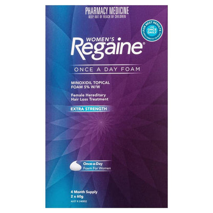 Regaine Womens 5% Minoxidil Foam Hair Loss Treatment 2 x 60g