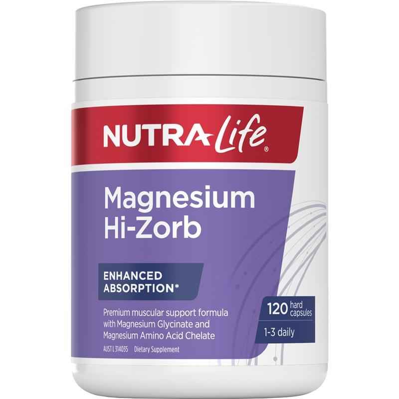 Nutra-Life Magnesium Hi-Zorb 120 Capsules