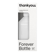 Thankyou Forever Bottle Frosted Glass 400ml