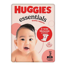 Huggies Essentials Size 2 4-8kg 54 Nappies
